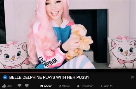 belle pussy|Belle Delphine plays with her PUSSY